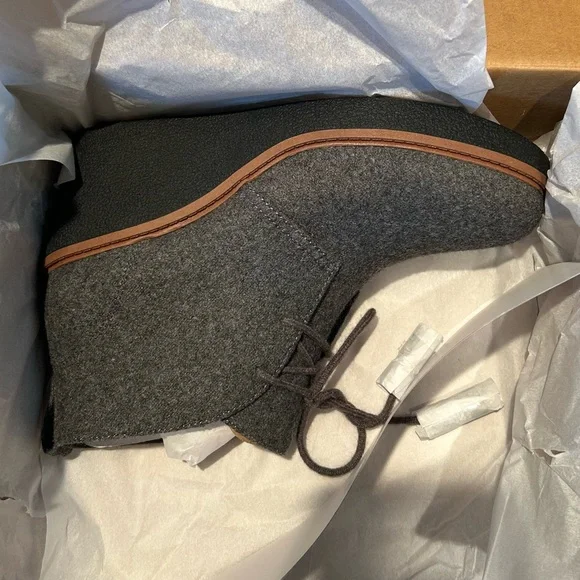 Dr. Scholl's Women's Aurora Gray Wedge Ankle Boots 3.25 Inches Wedge Heel Size 8 - Picture 12 of 16